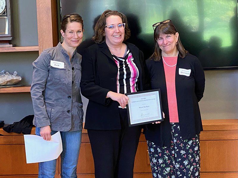 Nichole Hurlbutt won the Workplace Climate Award.