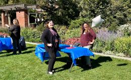 Attendees visit the various tables featuring SSRI's units.