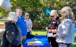 Attendees visit the various tables featuring SSRI's units.