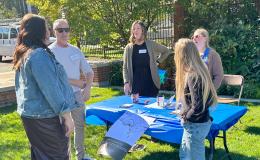 Attendees visit the various tables featuring SSRI's units.