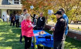 Attendees visit the various tables featuring SSRI's units.