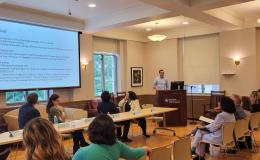 Brian Thiede, presents about his research.