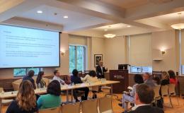 Alexis Santos, SSRI cofund, presents about his research.