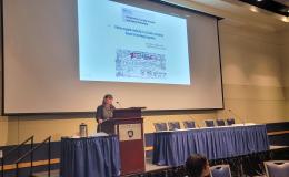 Deborah Ehrenthal, SSRI director, welcomes attendees to the IFSE conference.