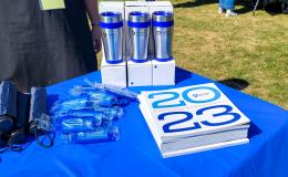 Swag options for SSRI Fall Welcome attendees.