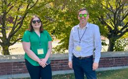 Melissa Krug and Jason Shumberger posing for a photo.
