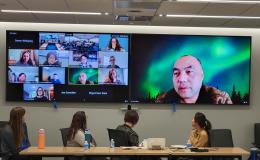 Zoom attendees introduce themselves to the group.