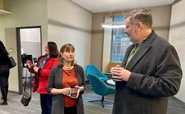 Attendees at the SSRI Open House posing for a photo.
