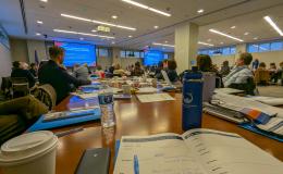 COSSA Day attendees listening to a presentation.
