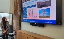 Yan Li, SSRI cofund, presents her research.