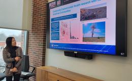 Yan Li, SSRI cofund, presents her research.