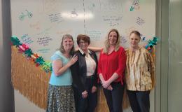 Group shot of Barbara Rigg, Betsy Beck, Robin Dickson and Deanna Lose.