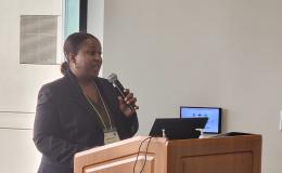 Sophia Allen, PhD, Assistant Professor of Public Health Sciences, Penn State College of Medicine, presents her talk.