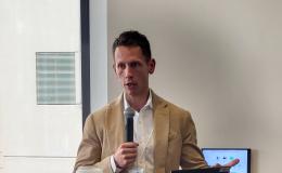 Glenn Sterner, PhD, Associate Professor of Criminal Justice; Social Science Research Institute Cofunded Faculty Member, presents his talk about the opioid settlement trust.