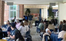 Photo of attendees at the Community Engaged Research Workgroup Launch.