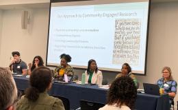 Photo of attendees at the Community Engaged Research Workgroup Launch.