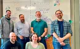 Group shot of the SSRI IT team with Joe Broniszewski.