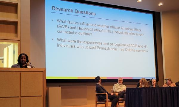 The CSUA conference featured rounds of research talks from researchers across the Commonwealth.