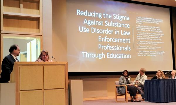 The CSUA conference featured rounds of research talks from researchers across the Commonwealth.