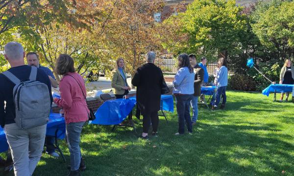 Attendees visit the various tables featuring SSRI's units.