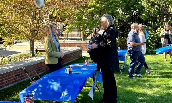 Attendees visit the various tables featuring SSRI's units.