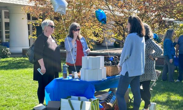 Attendees visit the various tables featuring SSRI's units.
