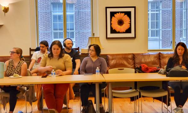 Attendees listening to the presentation.